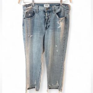 Pistola Faded Blue Distressed Boyfriend Jeans